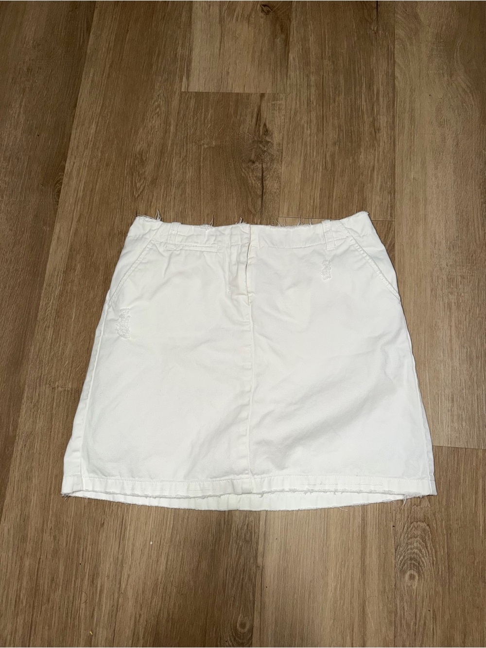 J. Crew White Cotton Mini Skirt